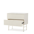 Mesita Oslo Perla 59 cm con 2 Cajones de Somcasa Vlc