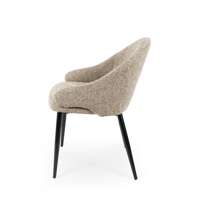 Silla Mira Taupe con Patas negras | vista secundaria | Somcasa Vlc | 00SL125430 | imagen 2