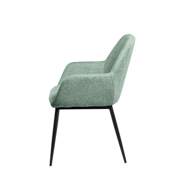 Silla Isabella Negra Verde con Patas negras | vista secundaria | Somcasa Vlc | 00SL113128 | imagen 2