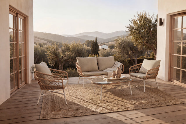 Set Perugia Sofá, Sillones y Mesa de centro Blanco de Somcasa Vlc - imagen 10