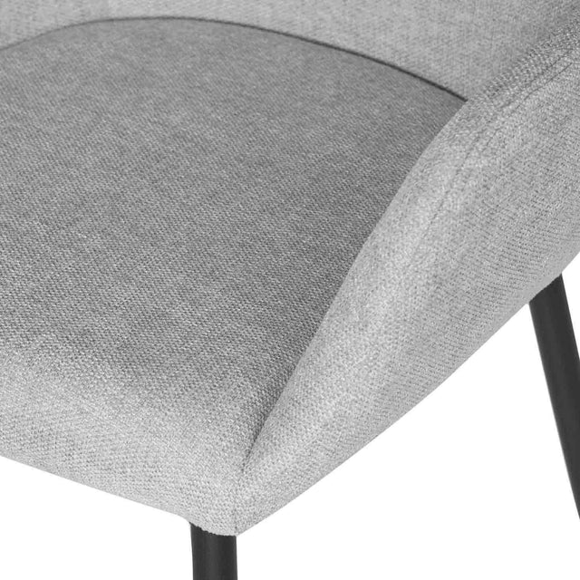 Silla Isabella Negra Gris claro con Patas negras | detalle de acabado | Somcasa Vlc | 00SL113121 | imagen 5