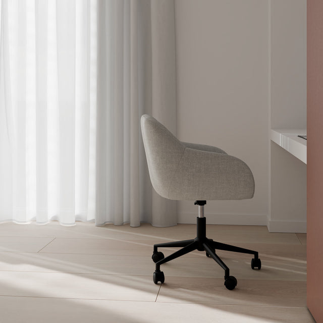 Silla Oficina Canterbury Gris claro | vista lateral | Somcasa Vlc | 00OF100721 | imagen 4