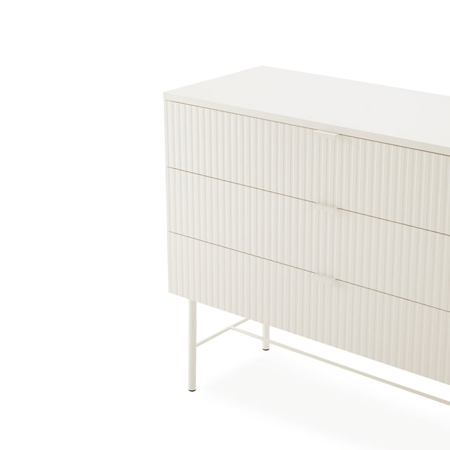 Cómoda Oslo Perla de 3 Cajones | detalle de acabado | Somcasa Vlc | 00MB476155 | imagen 5
