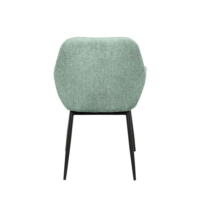 Silla Isabella Negra Verde con Patas negras | vista lateral | Somcasa Vlc | 00SL113128 | imagen 4