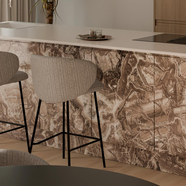 Taburete Bajo Ray Taupe | vista lateral | Somcasa Vlc | 00SL118930 | imagen 4