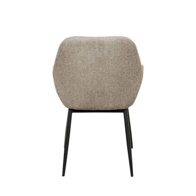Silla Isabella Taupe con Patas negras | vista lateral | Somcasa Vlc | 00SL113130 | imagen 4