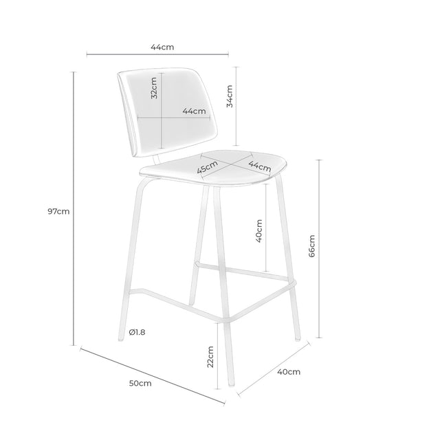 Taburete Bajo Austin Gris | imagen de ambiente | Somcasa Vlc | 00SL119121 | imagen 6