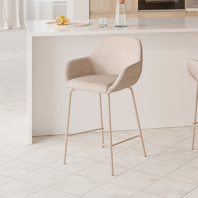 Taburete Bajo Jacob Beige | vista principal | Somcasa Vlc | 00SL127125