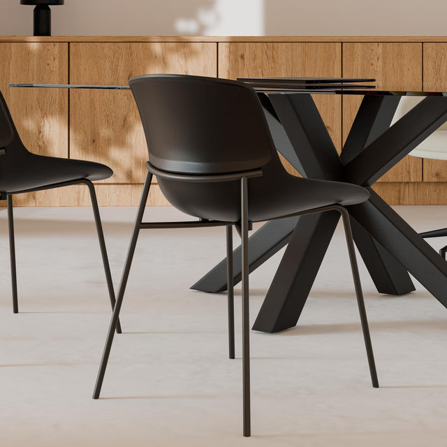 Silla Diletta Negro | vista lateral | Somcasa Vlc | 00SL122401 | imagen 4