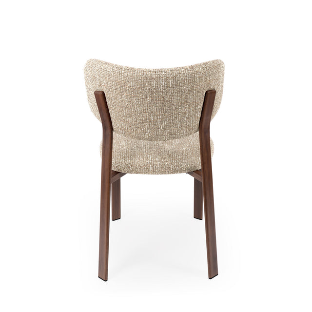 Silla Rumi Taupe Nogal | vista lateral | Somcasa Vlc | 00SL125730 | imagen 4