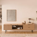 Mueble TV Ptas Cajonestulsa Roble 200 cm | vista principal | Somcasa Vlc | 00MB362507