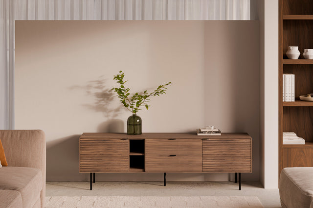 Mueble TV Ptas Tulsa Nogal | composición decorativa | Somcasa Vlc | 00MB362433 | imagen 8