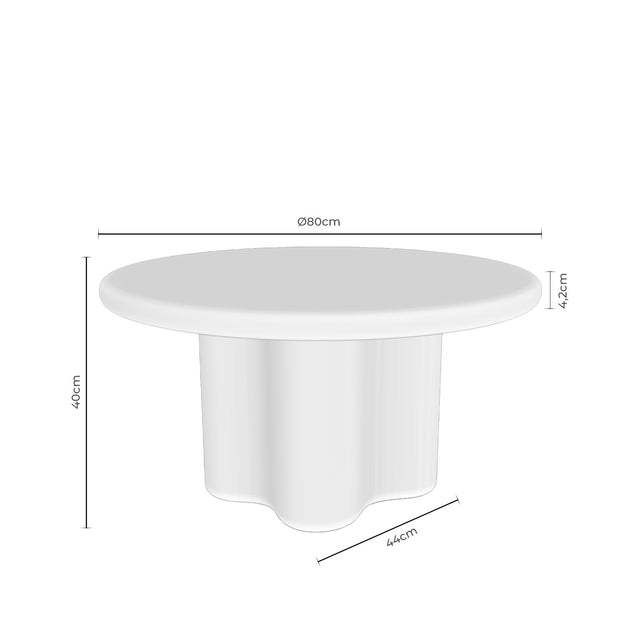 Mesa de centro Luigi Efecto Mármol Travertino de Somcasa Vlc - imagen 7