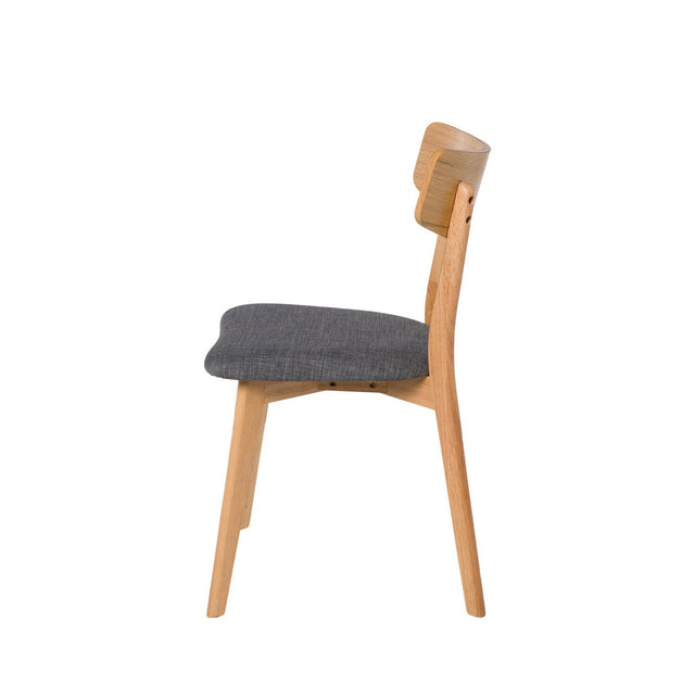 Silla Keira Dark Gris con Patas de madera | vista secundaria | Somcasa Vlc | 00SL115222 | imagen 2