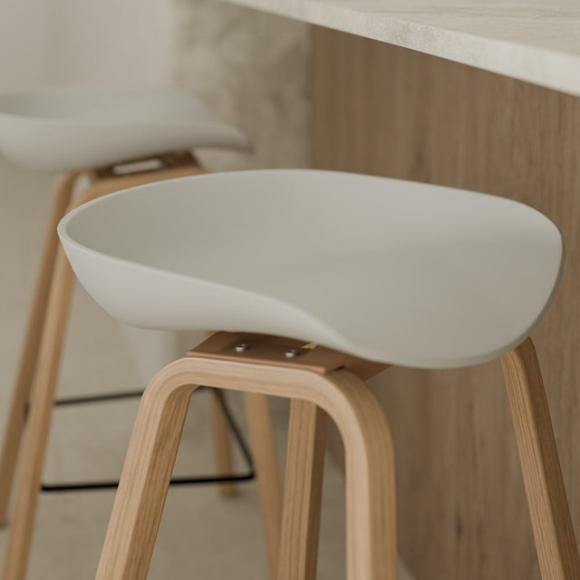 Taburete Bajo Ruth Blanco | detalle de acabado | Somcasa Vlc | 00SL108602 | imagen 5