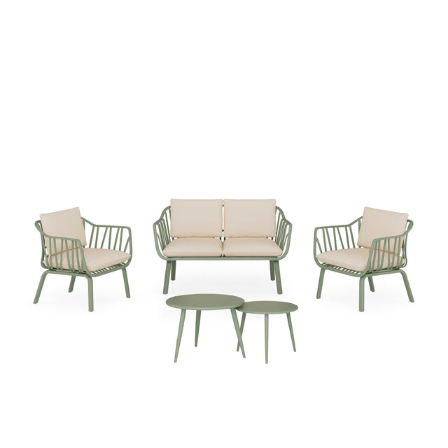 Set Mikonos Sofá, Sillones y Mesa de centro Verde de Somcasa Vlc - imagen 2