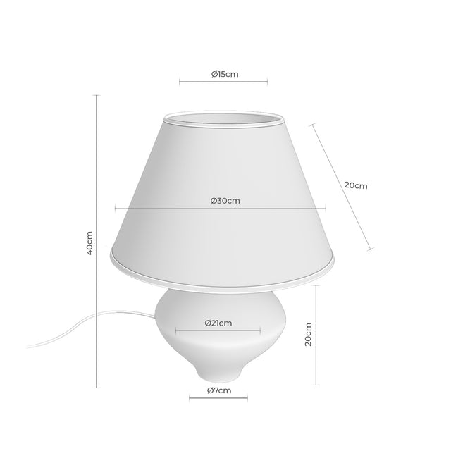 Lámpara de sobremesa Viso Beige de Somcasa Vlc - imagen 5