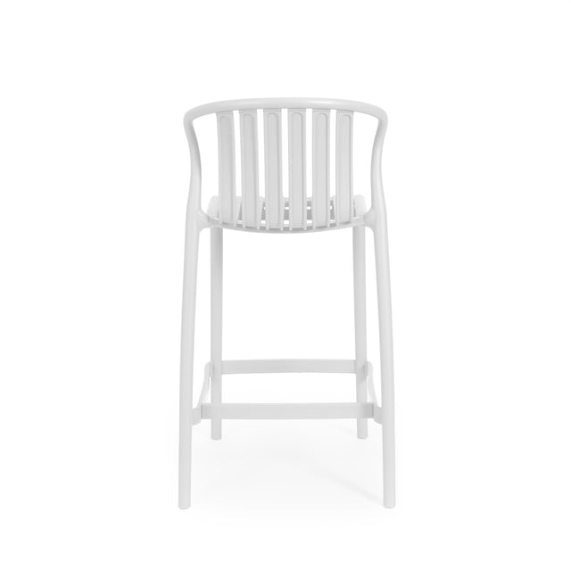 Taburete Bajo Bastian Blanco | vista lateral | Somcasa Vlc | 00SL124802 | imagen 4