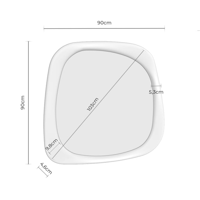 Espejo Kabul Blanco de Somcasa Vlc - imagen 6