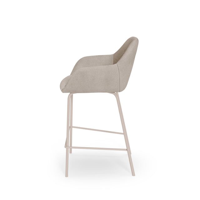 Taburete Bajo Jacob Beige | vista lateral | Somcasa Vlc | 00SL127125 | imagen 4