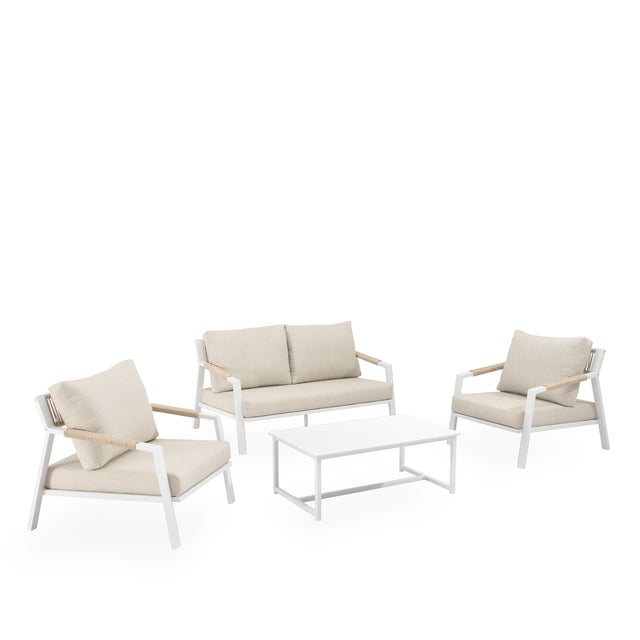 Set Muscat Sofá, Sillones y Mesa de centro Blanco de Somcasa Vlc - imagen 8