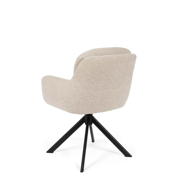 Silla Silvi Negra Beige con Patas negras | detalle de diseño | Somcasa Vlc | 00SL125225 | imagen 3