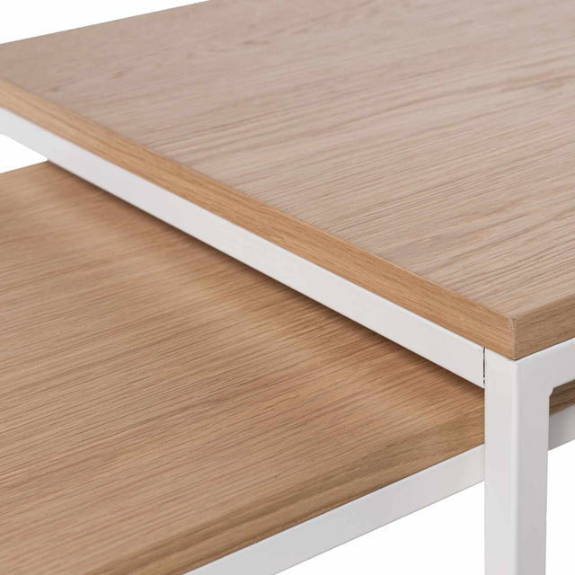 Mesa de centro Piero Roble/Blanco 40 × 40 cm de Somcasa Vlc - imagen 4