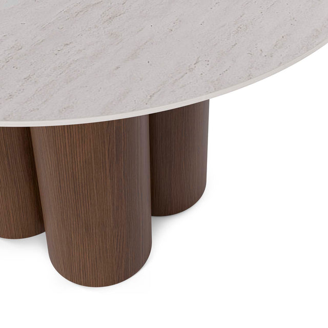 Mesa Tracy 120 cm Fija Travertino/Nogal de Somcasa Vlc - imagen 3