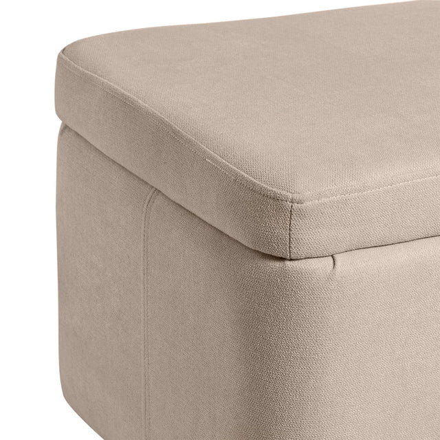 Puff Banqueta Viena Beige | vista lateral | Somcasa Vlc | 00SF303725 | imagen 4