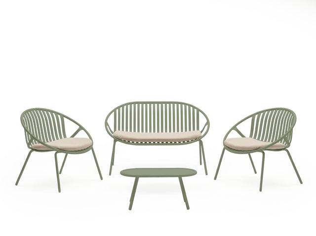 Set Ibiza Sofá, Sillones y Mesa de centro Verde de Somcasa Vlc - imagen 2