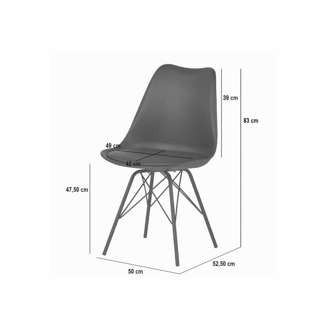 Silla Kendra Negro | detalle de materiales | Somcasa Vlc | 00SL111301 | imagen 7