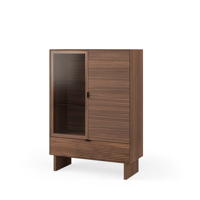 Vitrina Baja Ptas+caj Tulsa Nogal Pata Madera | vista principal | Somcasa Vlc | 00MB383233