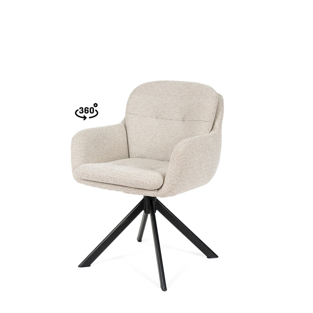 Silla Silvi Negra Beige con Patas negras | vista secundaria | Somcasa Vlc | 00SL125225 | imagen 2