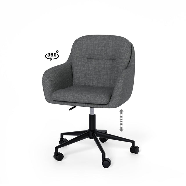 Silla Oficina Ontario Gris | detalle de materiales | Somcasa Vlc | 00OF100622 | imagen 7
