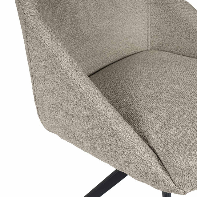Silla Akira Taupe con Patas negras | detalle de acabado | Somcasa Vlc | 00SL126730 | imagen 5