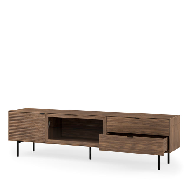 Mueble TV Ptas Cajonestulsa Nogal | detalle de acabado | Somcasa Vlc | 00MB362533 | imagen 5