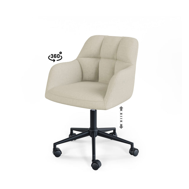Silla Oficina Stanford Beige | detalle de materiales | Somcasa Vlc | 00OF100525 | imagen 7