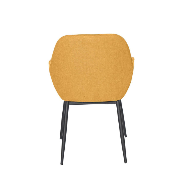 Silla Isabella Negra Amarillo con Patas negras | vista lateral | Somcasa Vlc | 00SL113127 | imagen 4