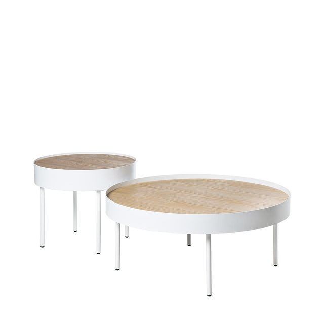 Mesa de centro Andrew Roble/Blanco 50 × 50 cm de Somcasa Vlc - imagen 3