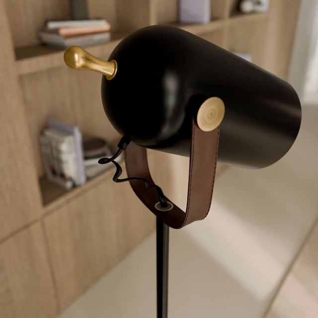 Lámpara Suelo Nacia Negro de Somcasa Vlc - imagen 4