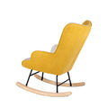 Mecedora Denver Patchwork Mostaza de Somcasa Vlc