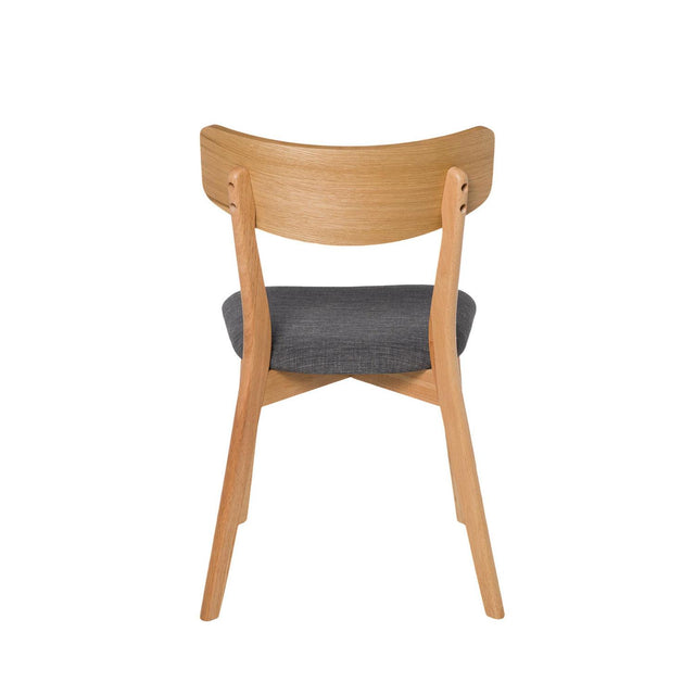 Silla Keira Dark Gris con Patas de madera | vista lateral | Somcasa Vlc | 00SL115222 | imagen 4