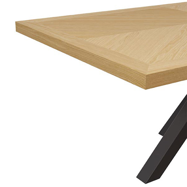 Mesa de Comedor Elaine Fija Roble y Metal | detalle de diseño | Somcasa Vlc | 00MS215714 | imagen 3