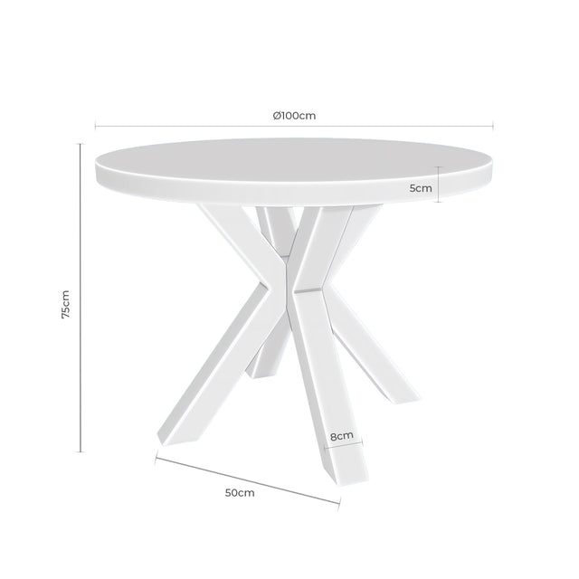 Mesa Beverly Red Roble y Metal | vista lateral | Somcasa Vlc | 00MS214914 | imagen 4