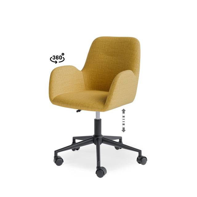 Silla Oficina Irvine Amarillo | detalle de materiales | Somcasa Vlc | 00OF100327 | imagen 7