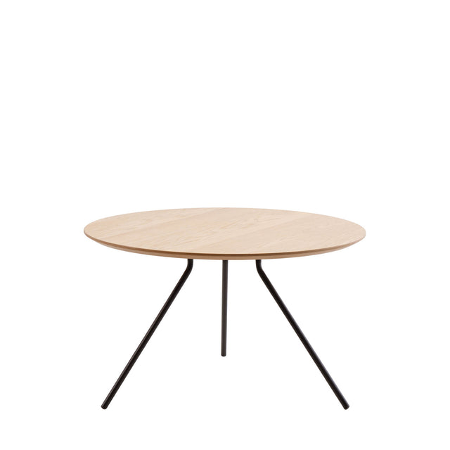 Mesa de centro David Roble/Negro 75 × 75 cm de Somcasa Vlc - imagen 6