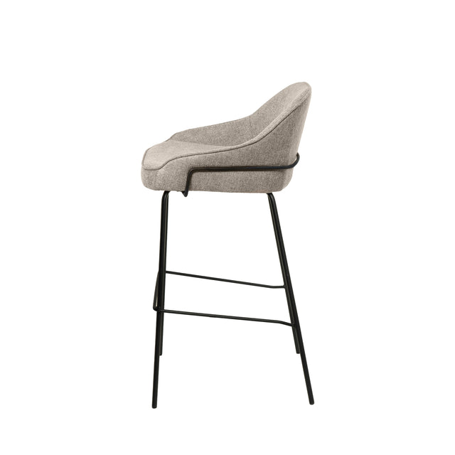 Taburete Bajo Louis Taupe | vista lateral | Somcasa Vlc | 00SL114730 | imagen 4
