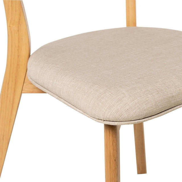 Silla Anais Beige con Patas de madera | imagen de ambiente | Somcasa Vlc | 00SL102025 | imagen 6