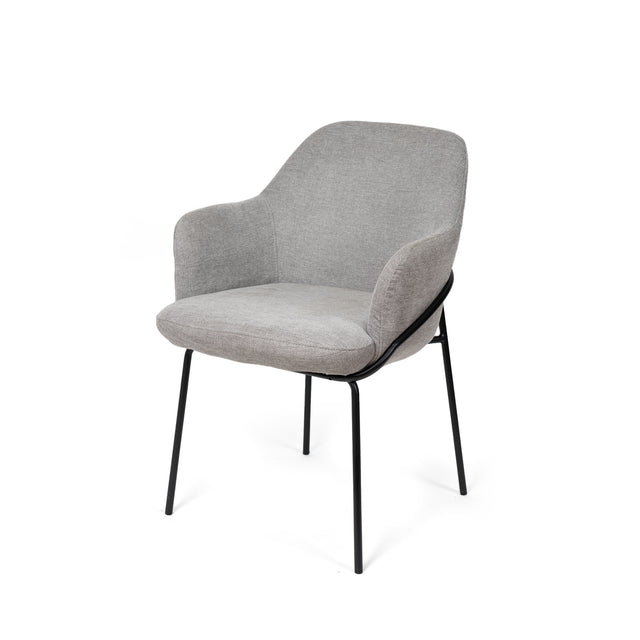 Silla Abigail Negra Gris claro con Patas negras | composición decorativa | Somcasa Vlc | 00SL118621 | imagen 8