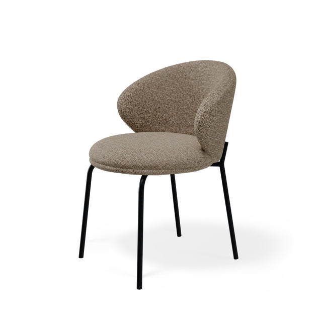Silla Lisbet Taupe con Patas negras | vista principal | Somcasa Vlc | 00SL127330